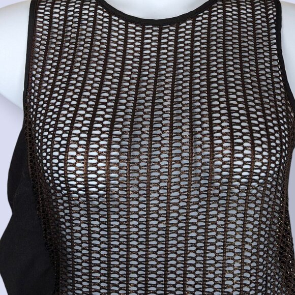 Inspired Style Copper Metallic Mesh Top - Picture 7 of 8